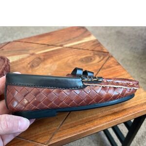 MG Baby Kids Toddler Boys Girls Brown Woven Loafer Shoes Size 27/10.5 NWOT